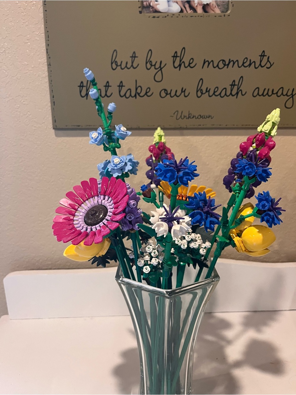 Lego Multicolor Flowe Bouquet Vase – Pink, Blue, Yellow, White, Purple, Green
